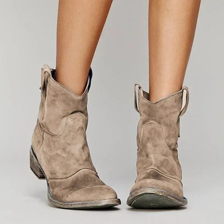 Adele — Western Ankle Boots for Women with Low Heel