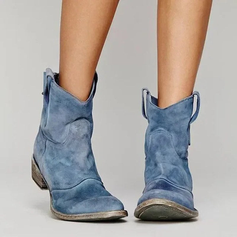 Adele — Western Ankle Boots for Women with Low Heel (3)