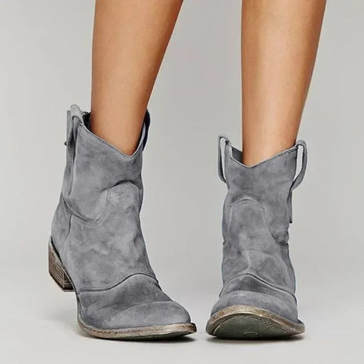 Adele — Western Ankle Boots for Women with Low Heel (4)