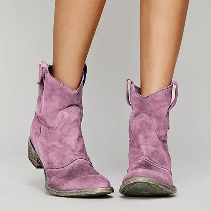 Adele — Western Ankle Boots for Women with Low Heel (5)