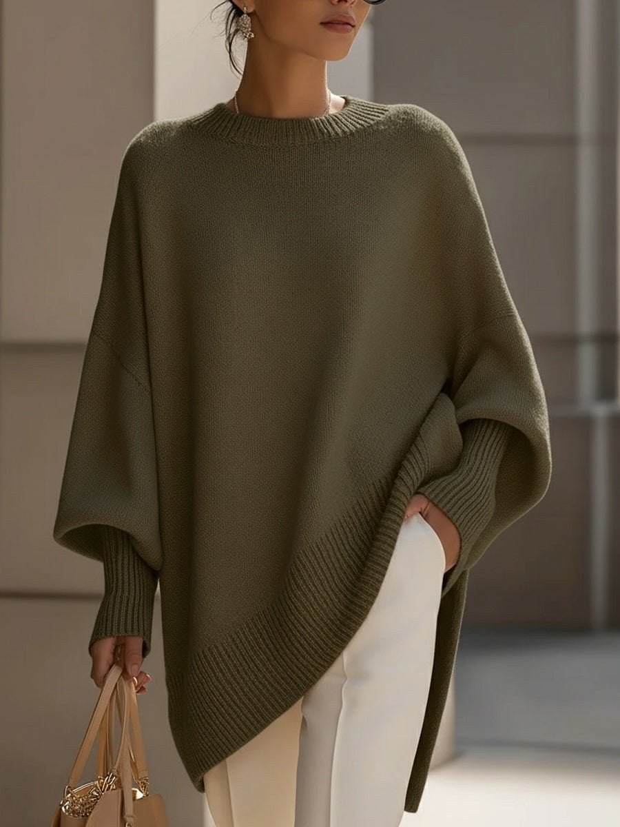 Aurora — Oversized Knit Sweater for Women with Batwing Sleeves (7)