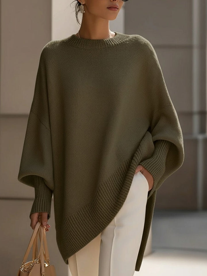 Aurora — Oversized Knit Sweater for Women with Batwing Sleeves (7)