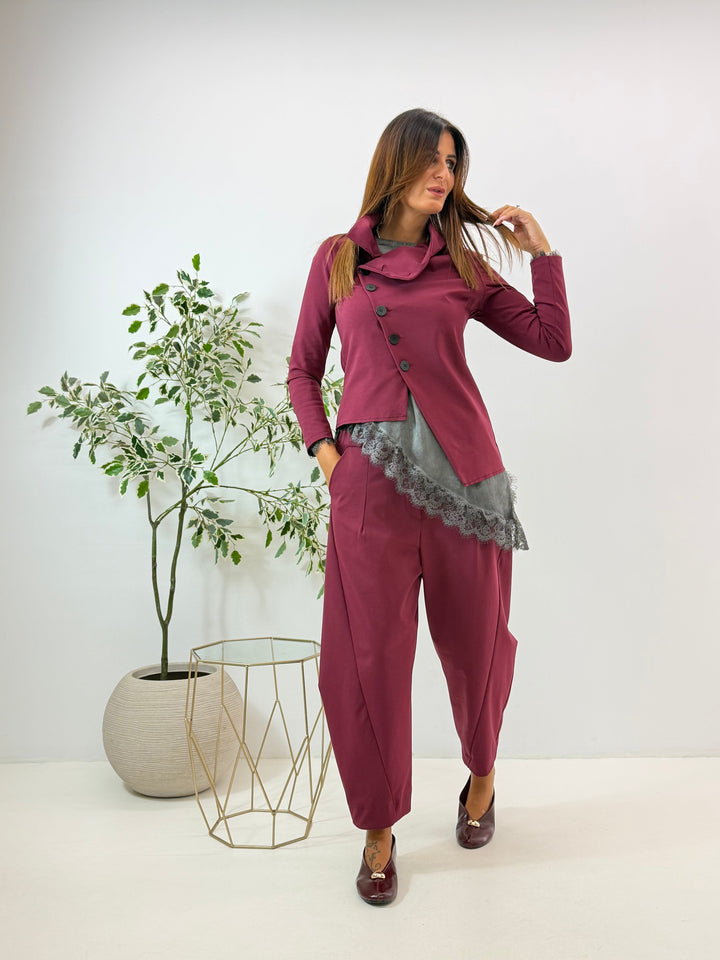 Beth — Cropped Jacket for Women with High Collar