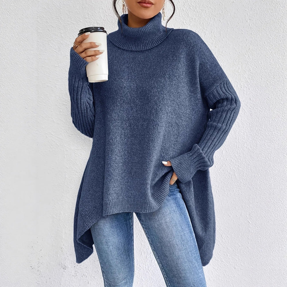 Brittany — Oversized Turtleneck Sweater for Women (2)