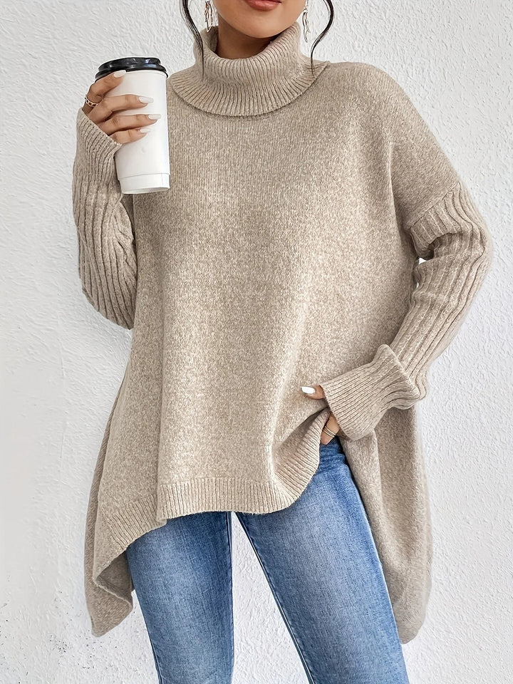 Brittany — Oversized Turtleneck Sweater for Women (5)