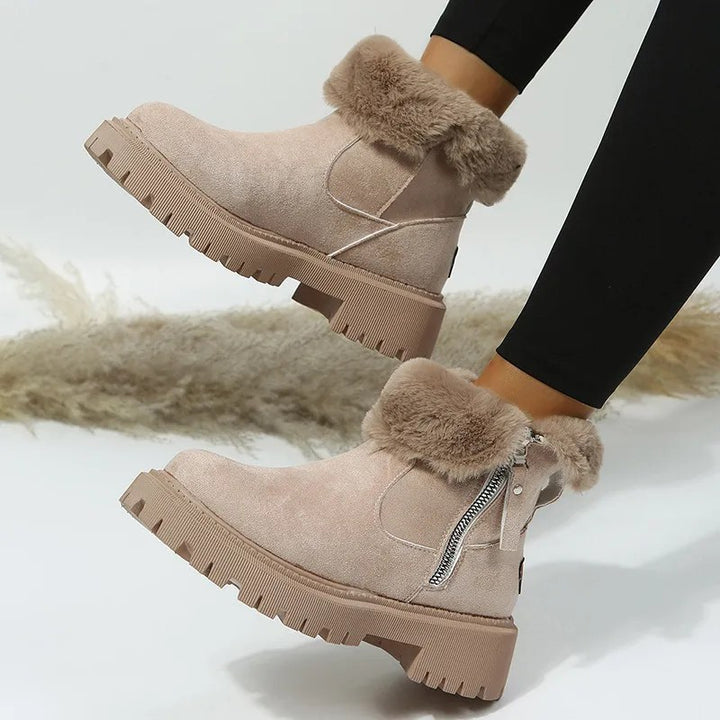 Brooke — Fur Lined Ankle Boots for Women with Chunky Sole (2)