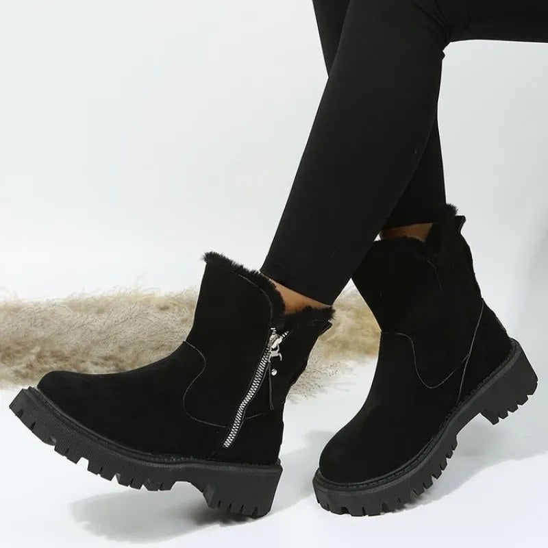 Brooke — Fur Lined Ankle Boots for Women with Chunky Sole (4)