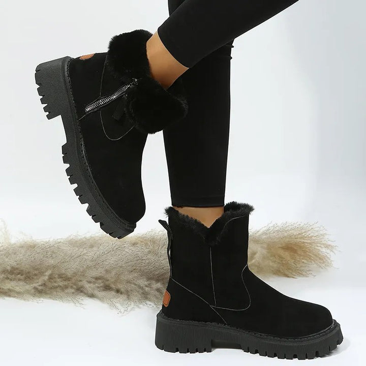 Brooke — Fur Lined Ankle Boots for Women with Chunky Sole (5)