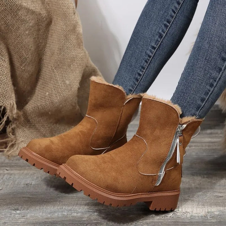 Brooke — Fur Lined Ankle Boots for Women with Chunky Sole (6)