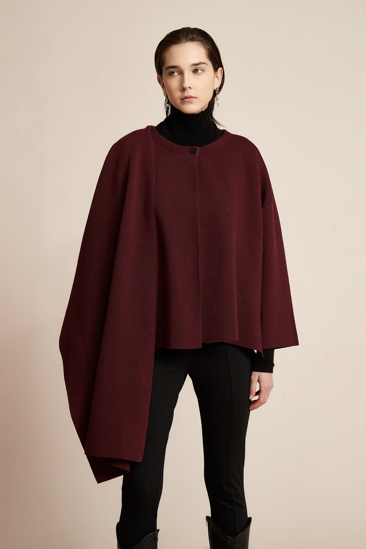 Carla — Poncho Sweater for Women with Turtleneck (6)