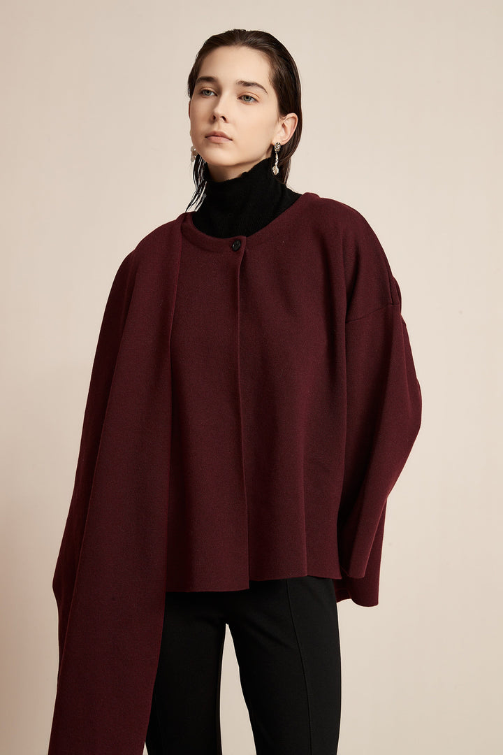 Carla — Poncho Sweater for Women with Turtleneck (7)