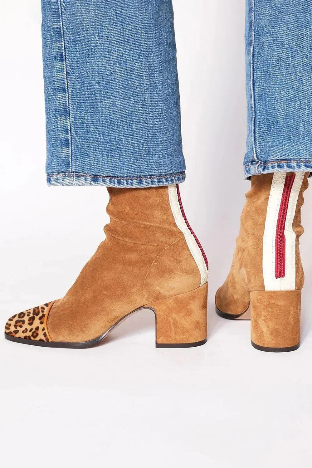 Caroline — Suede Ankle Boots for Women with Heel (5)
