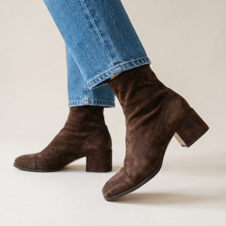 Caroline — Suede Ankle Boots for Women with Heel (9)