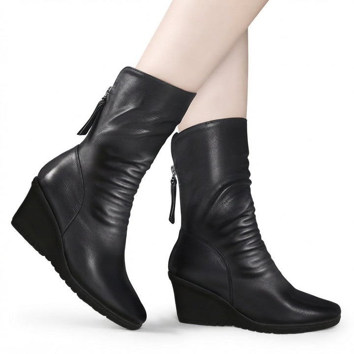 Clara — Wedge Boots for Women with Zipper (3)