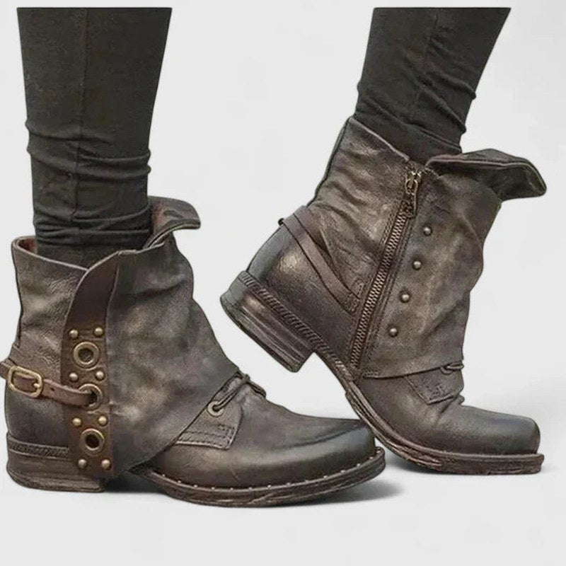 Cora — Orthopedic Ankle Boots for Women with Buckles