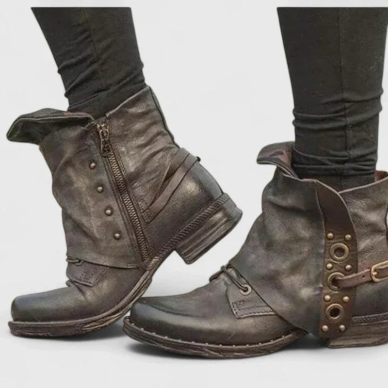 Cora — Orthopedic Ankle Boots for Women with Buckles (2)