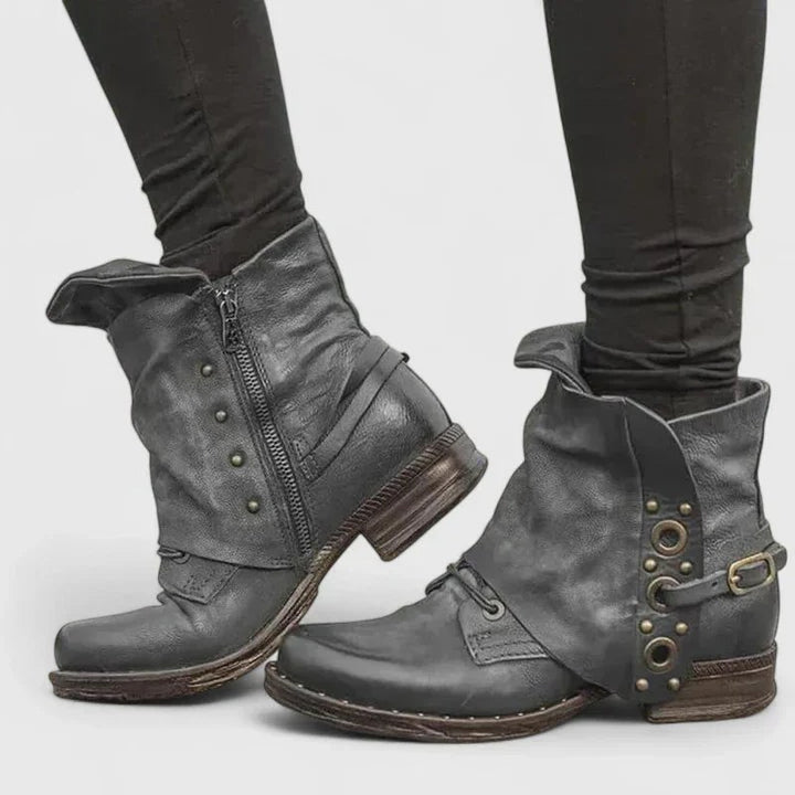 Cora — Orthopedic Ankle Boots for Women with Buckles (3)