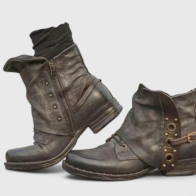 Cora — Orthopedic Ankle Boots for Women with Buckles (4)