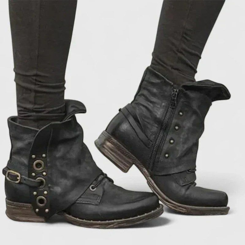 Cora — Orthopedic Ankle Boots for Women with Buckles (5)