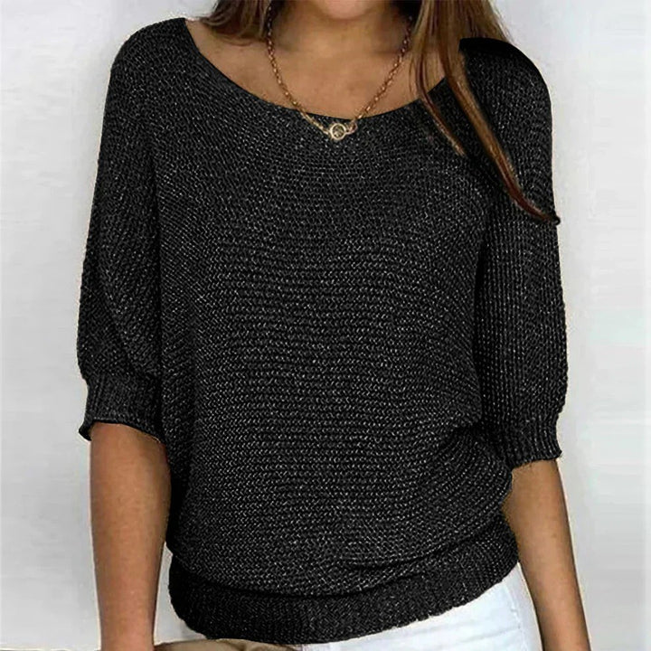 Courtney — Batwing Sweater for Women with Three Quarter Sleeves (3)
