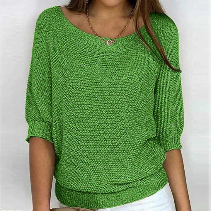 Courtney — Batwing Sweater for Women with Three Quarter Sleeves (4)