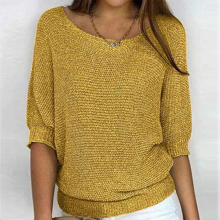 Courtney — Batwing Sweater for Women with Three Quarter Sleeves (5)