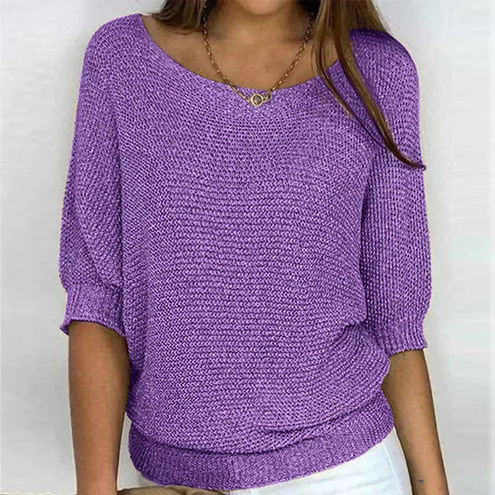 Courtney — Batwing Sweater for Women with Three Quarter Sleeves (7)