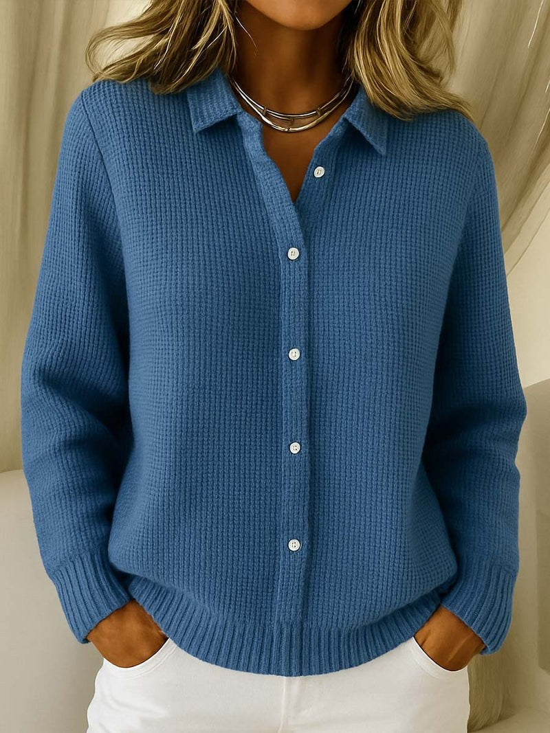 Dana — Knit Cardigan for Women with Collar (2)