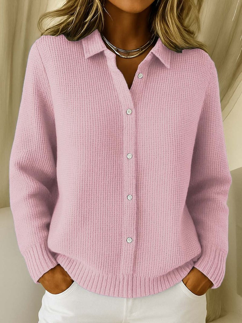 Dana — Knit Cardigan for Women with Collar (3)