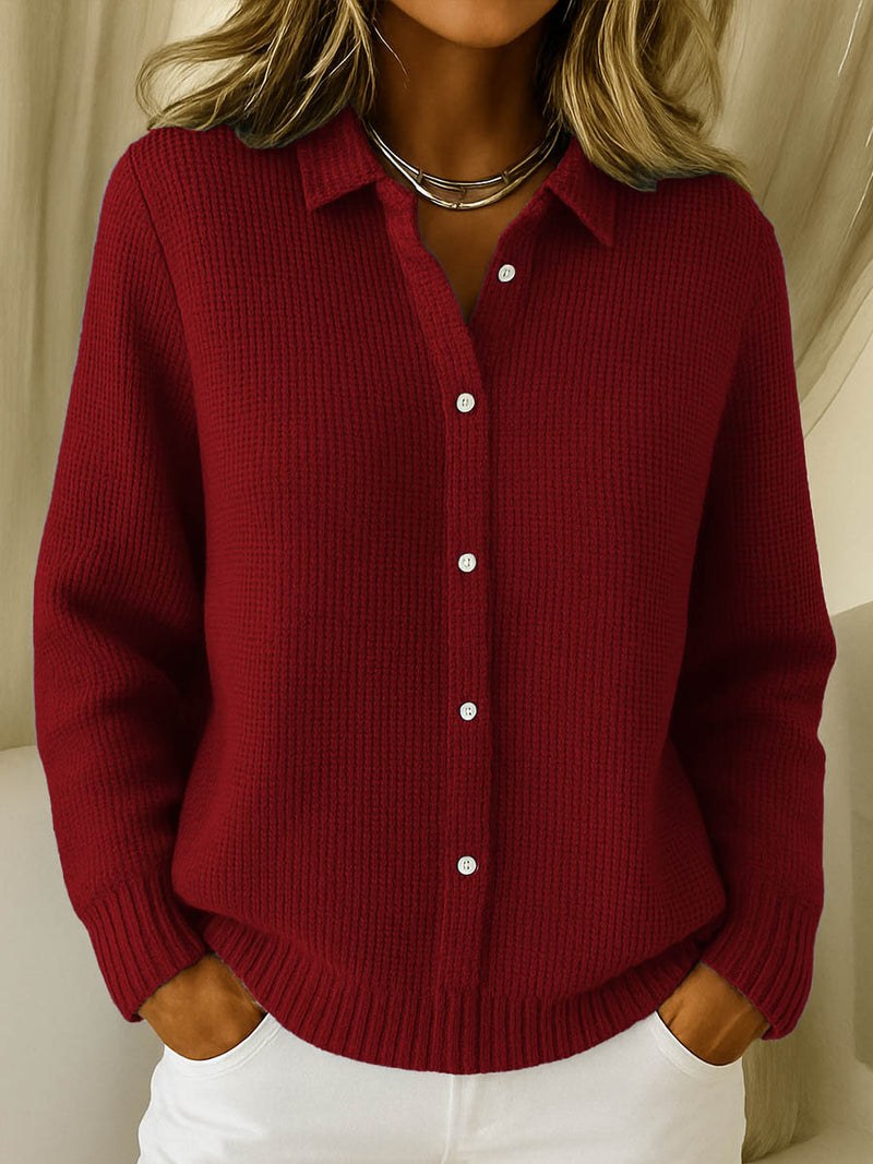 Dana — Knit Cardigan for Women with Collar (4)
