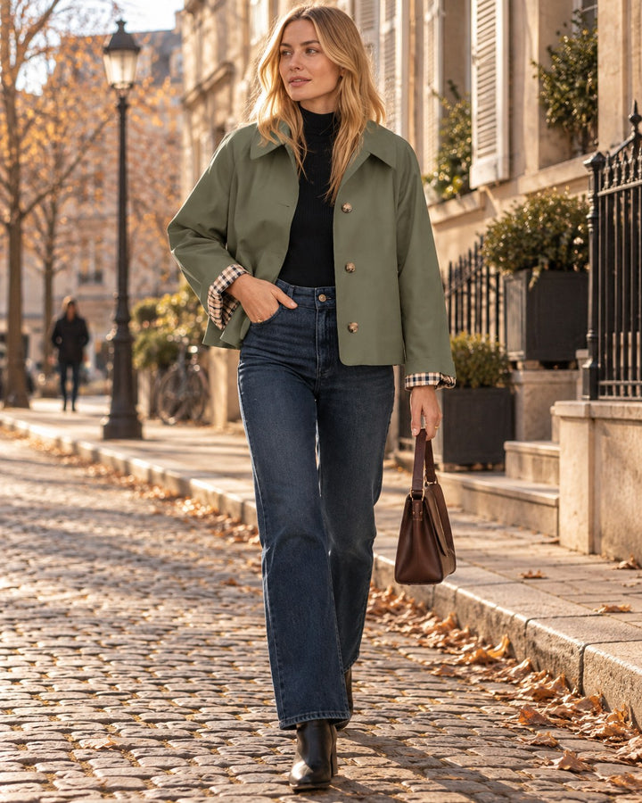 Diana — Cropped Jacket for Women with Collar (2)
