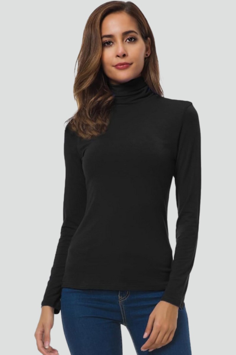 Emily — Fitted Turtleneck Sweater for Women (2)