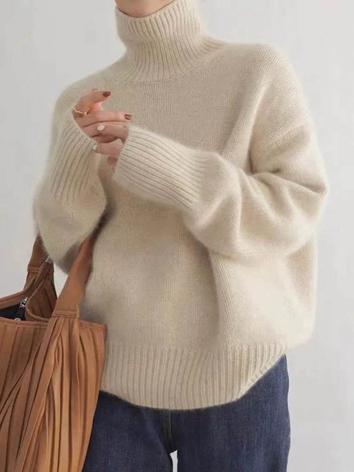 Gloria — Oversized Turtleneck Sweater for Women