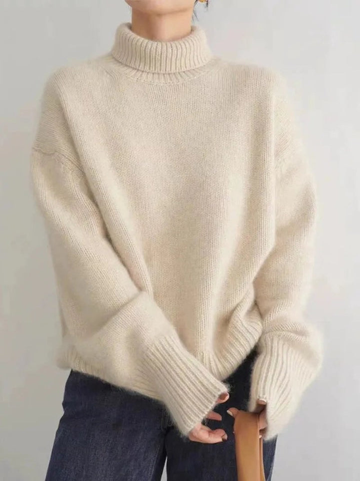 Gloria — Oversized Turtleneck Sweater for Women (2)