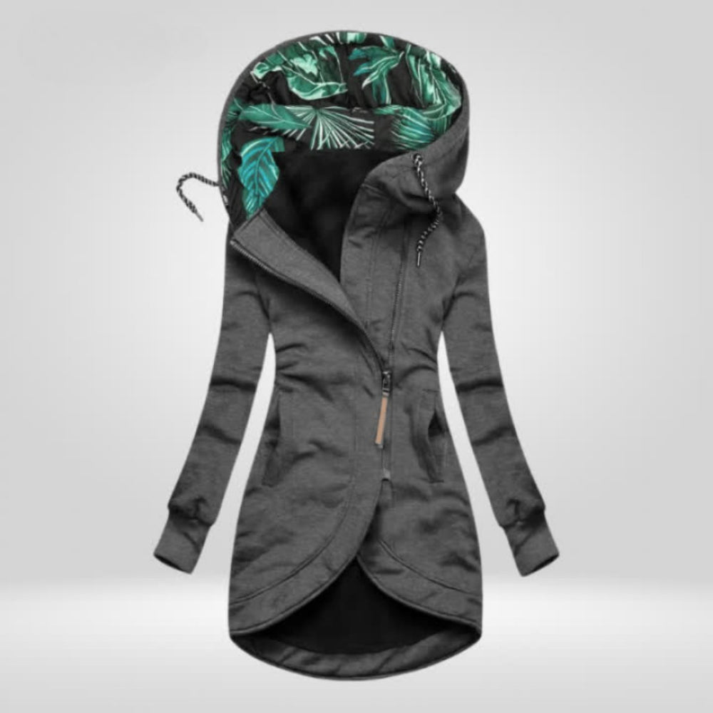 Heather — Hooded Winter Coat for Women with Drawstring (2)