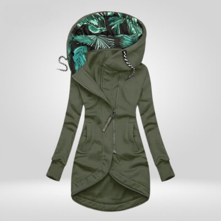 Heather — Hooded Winter Coat for Women with Drawstring (3)