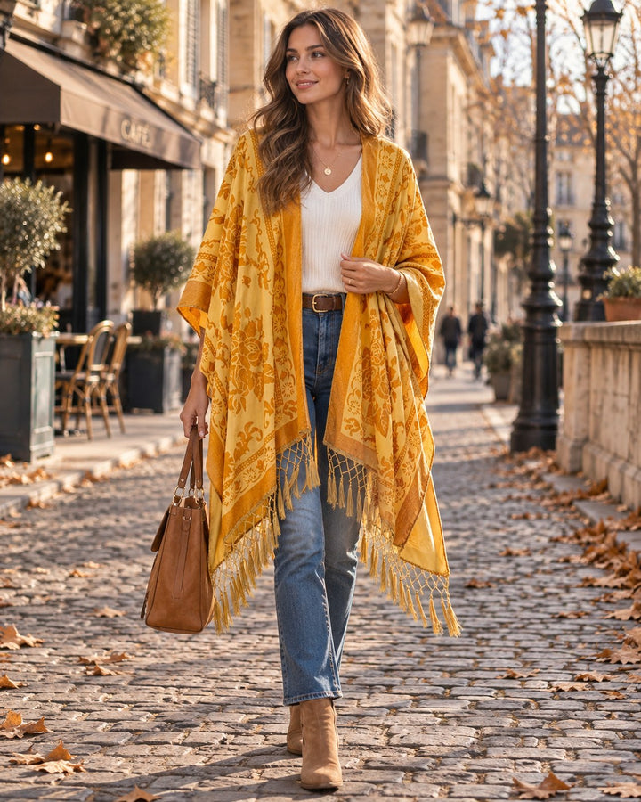 Holly — Long Cardigan for Women with Fringe (3)