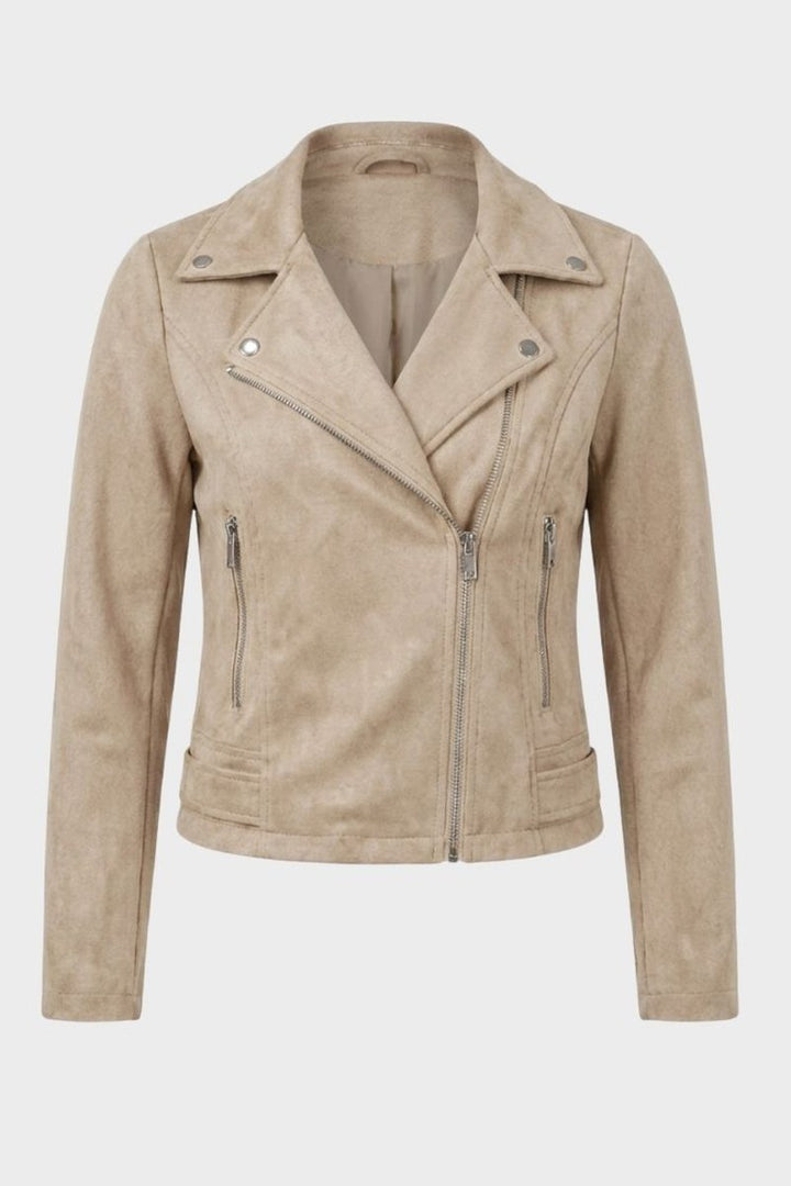 Irene — Biker Jacket for Women with Zipper (4)