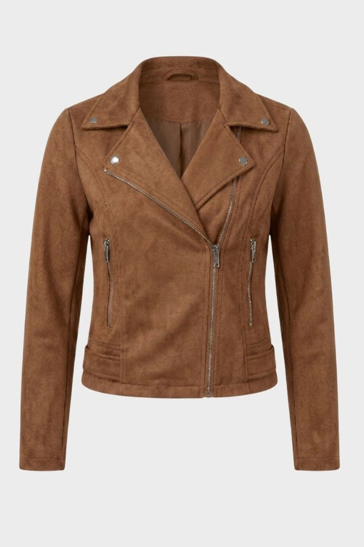 Irene — Biker Jacket for Women with Zipper (7)