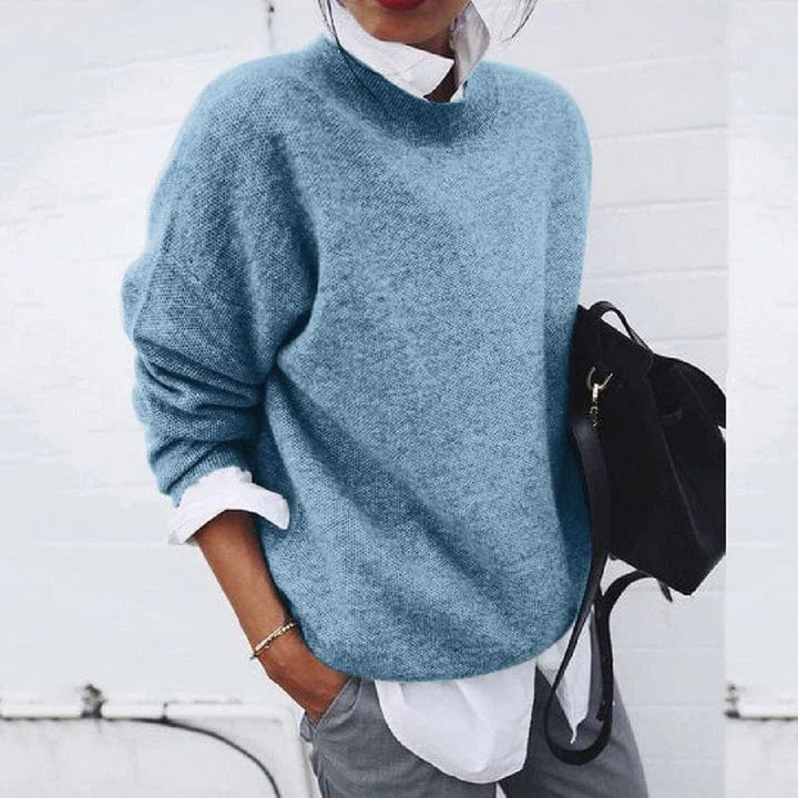 Isla — Relaxed Crew Neck Sweater for Women