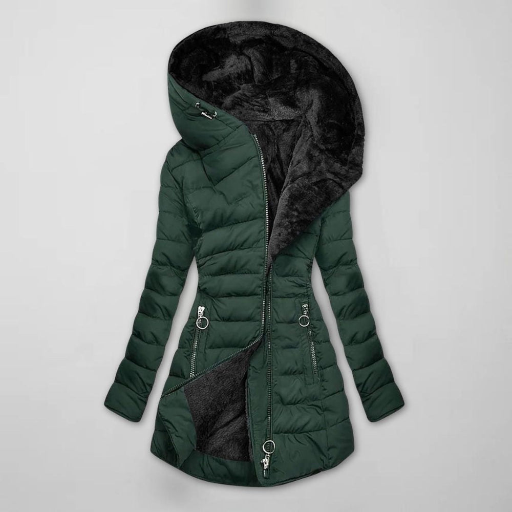 Jenna — Long Winter Coat for Women with Fur Hood (2)
