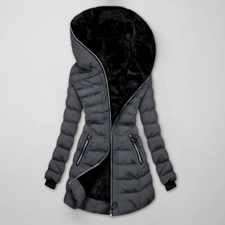 Jenna — Long Winter Coat for Women with Fur Hood (3)
