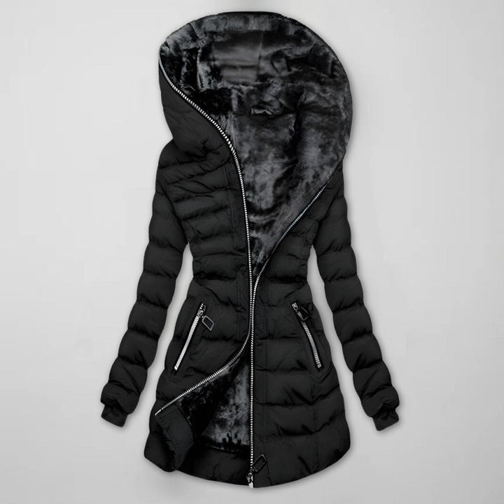 Jenna — Long Winter Coat for Women with Fur Hood (5)