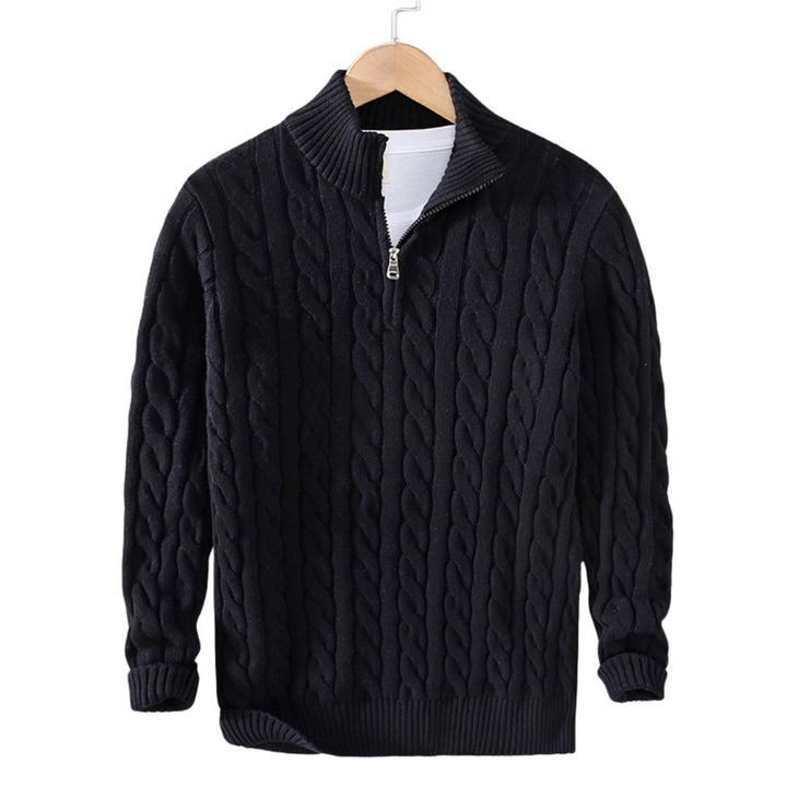 Julia — Cable Knit Sweater for Women with Zipper (7)