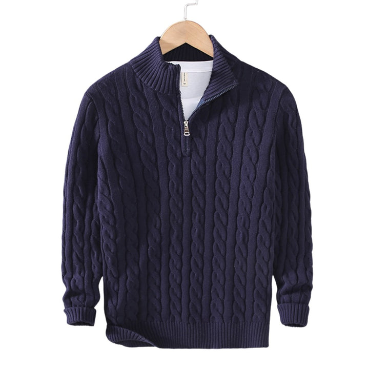 Julia — Cable Knit Sweater for Women with Zipper (9)