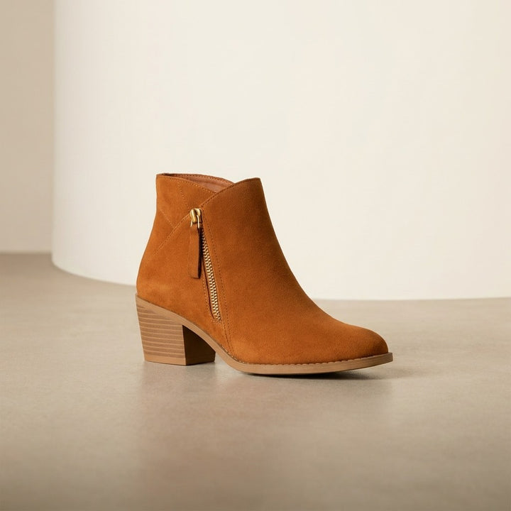 Juno — Heeled Ankle Boots for Women with Zipper (2)