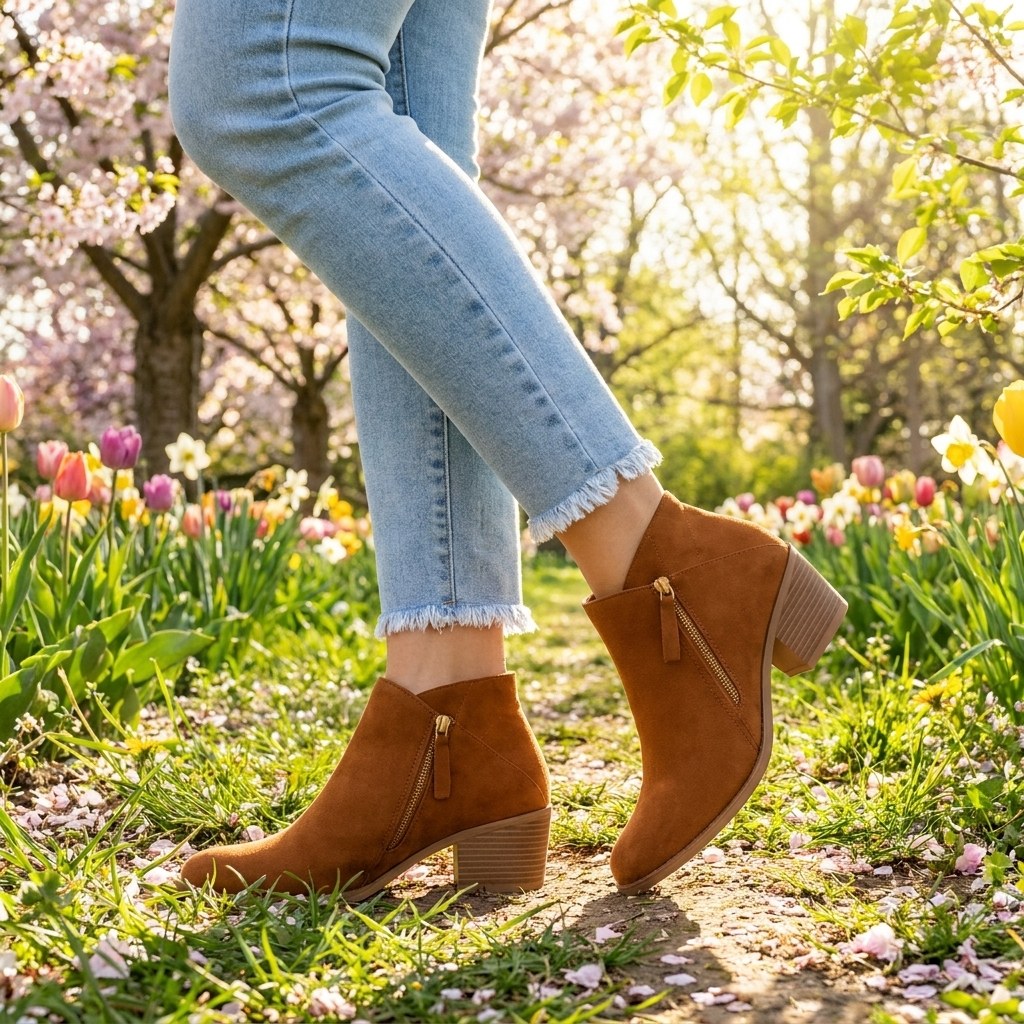 Juno — Heeled Ankle Boots for Women with Zipper (5)