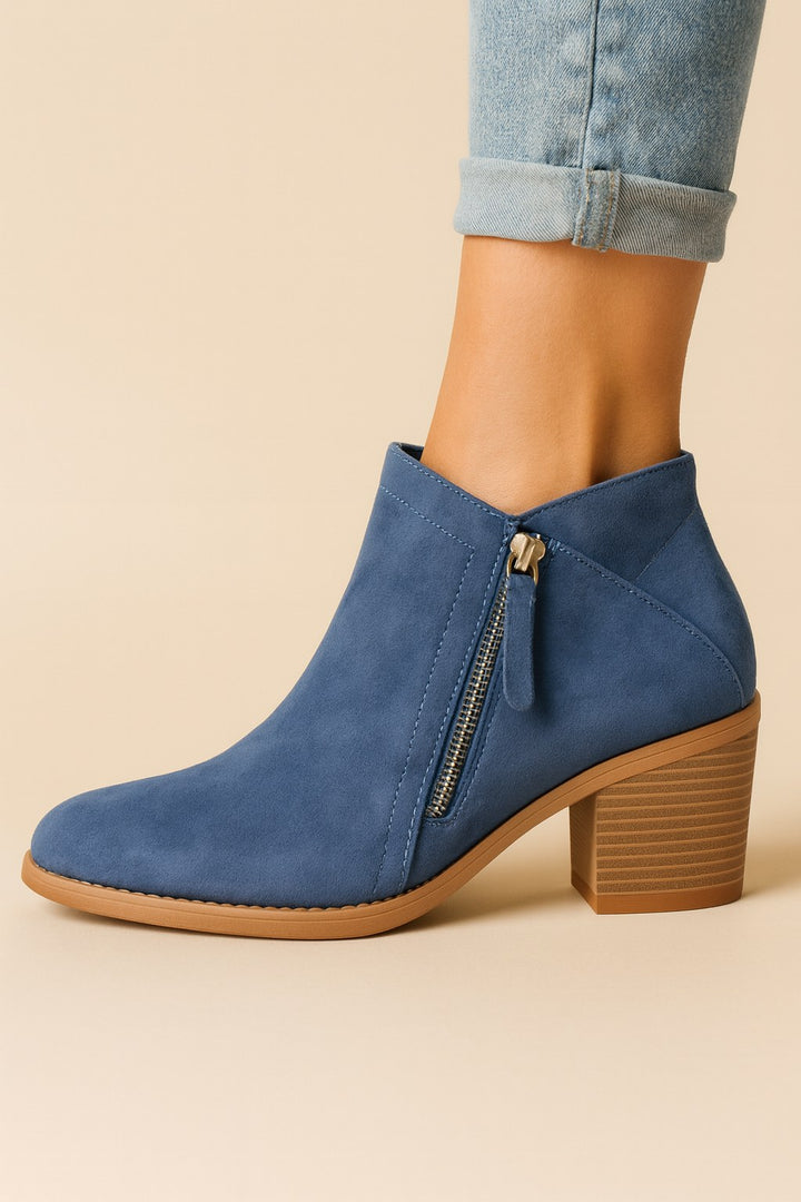 Juno — Heeled Ankle Boots for Women with Zipper (7)