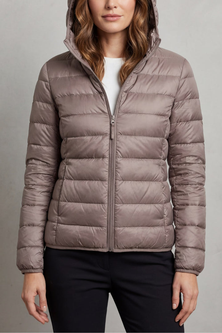Kayla — Lightweight Puffer Jacket for Women with Hood