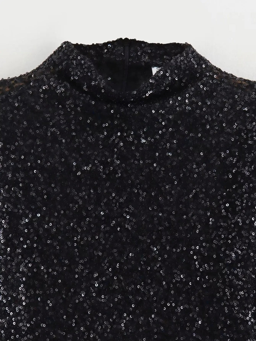 Leah — Glitter Mini Dress for Women with Cap Sleeves (4)
